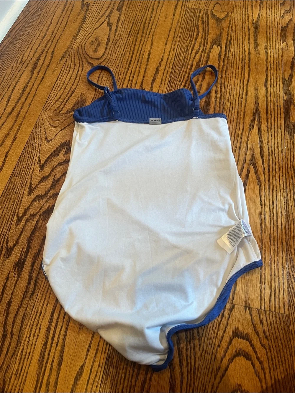 Old Navy Girls' Royal Blue Ribbed One-Piece Swimsuit